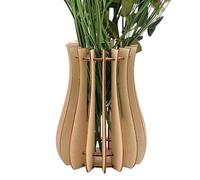 Block Vase, Wooden Vintage Planter Puzzle Kit, Interlocking Decorative Flower Holder System, Artistic Table Centerpiece Structure, for Bathroom Living Room Fireplace Home Decor Use