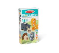 Melissa & Doug - Coffret de blocs en bois Amis de la forêt 16 pièces emboîtables, certifiés FSC