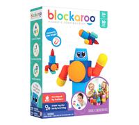 Blockaroo Blocs de Construction magnétiques, Jeu éducatif pour Les Enfants, Jeu Aquatique éducatif pour des constructions créatives, idéal pour la Baignoire, boîte de Robot avec 10 Blocs