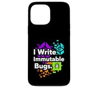 Blockchain Developer Funny I Write Immutable Bugs Coque pour iPhone 13 Pro Max