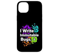Blockchain Developer Funny I Write Immutable Bugs Coque pour iPhone 14 Plus