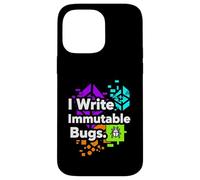 Blockchain Developer Funny I Write Immutable Bugs Coque pour iPhone 14 Pro Max