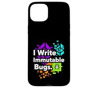 Blockchain Developer Funny I Write Immutable Bugs Coque pour iPhone 15 Plus