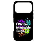 Blockchain Developer Funny I Write Immutable Bugs Coque pour iPhone 17 Pro