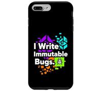 Blockchain Developer Funny I Write Immutable Bugs Coque pour iPhone 7 Plus/8 Plus