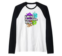 Blockchain Developer Funny I Write Immutable Bugs Manche Raglan