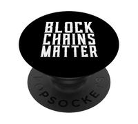 Blockchains Matter Chaîne de Blocs de Crypto-Monnaie décentralisée PopSockets PopGrip Adhésif
