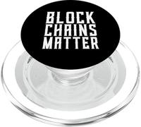 Blockchains Matter Chaîne de Blocs de Crypto-Monnaie décentralisée PopSockets PopGrip pour MagSafe