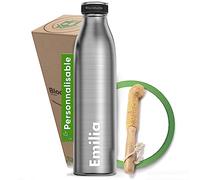 Blockhütte Gourde Personnalisée en Acier Inox I Gourde 350ml I Bouteille d'eau pour le Sport I Water Bottle Sans BPA et Étanche - Bouteille Sport et Randonnée pour Enfants et Adultes