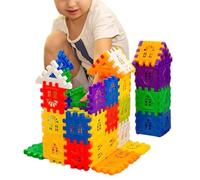 Blocks for Construction - Building Blocks for | Toy Building Sets | Sensory Toys | Stem Interlocking Toys Colorful Portable for Travel | Boost Your Child's Creativity