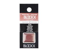 BLOCKX - 41126BXC - Opaque - Aquarelle Extra-fine - Rouge indien - PR101-1/2 godets
