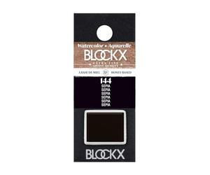 BLOCKX 41144BXC Semi-transparent Aquarelle Extra-fine Sépia 1/2 godet