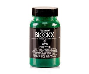 BLOCKX - 51076BXC - Pigment poudre - Vert Phtalo (jaune) - PG36 - Pot