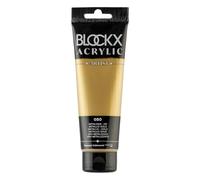 Blockx 60050BXC Acrylique Fine Semi-opaque et Satinée - Métallique - Or Pigment iridescent - 120ml