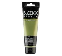 Blockx 60051BXC Acrylique Fine Semi-opaque et Satinée - Métallique - Or vert Pigment iridescent/PG7 - 120ml