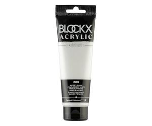 Blockx 60085BXC Acrylique Fine Semi-transparentee et Satinée - Nacré - Blanc Pigment iridescent - 120ml