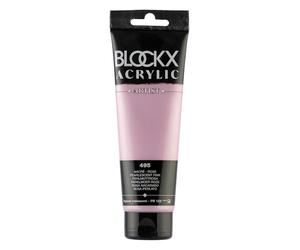 Blockx 60495BXC Acrylique Fine Semi-opaque et Satinée - Nacré - Rose Pigment iridescent/PR 122 - 120ml