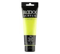 Blockx 60723BXC Acrylique Fine transparentee et Satinée Fluo - Jaune Pigment fluorescent - 120ml