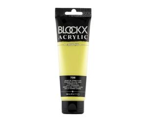 Blockx 60726BXC Acrylique FineOpaque et Satinée - Jaune de titane clair PW 6/PY 3 - 120ml