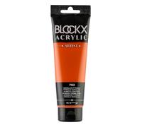 Blockx 60753BXC Acrylique Fine Semi-opaque et Satinée - Vermillon Pyrrolo PO 73 - 120ml