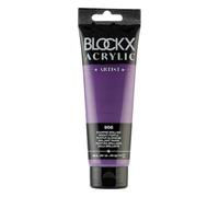 Blockx 60906BXC Acrylique Fine Opaque et Satinée - Pourpre brillant PW 6/PV 19/PV 23 - 120ml