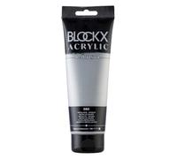 Blockx 61080BXC Acrylique Fine Semi-transparentee et Satinée - Métallique - Argent Pigment iridescent/Pbi 7 - 250ml
