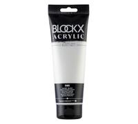 Blockx 61085BXC Acrylique Fine Semi-transparentee et Satinée - Nacré - Blanc Pigment iridescent - 250ml