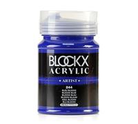 Blockx 65244BXC - Acrylique Fine Semi-transparente et Satinée - Bleu BLOCKX PB 15:1 - Pot 500ml