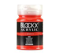 Blockx 65455BXC - Acrylique Fine Semi-transparente et Satinée - Rouge BLOCKX PR 254 - Pot 500ml