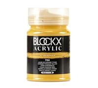 Blockx 65704BXC - Acrylique Fine Opaque et Satinée - Jaune de chrome titane PBr 24 - Pot 500ml