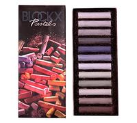 Blockx Lot de 12 craies pastel pour artistes en carton fin - Fabriquées à la main avec des pigments purs - Couleurs vives avec un fort pouvoir couvrant