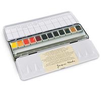 Blockx Lot de 12 demi-godets à aquarelle + 12 emplacements vides