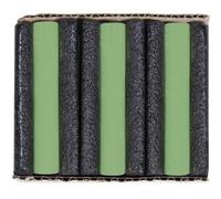 Blockx Lot de 3 bâtonnets de couleur pastel Vert Cinnabar 3: Pure Color teinté avec blanc