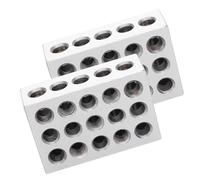 Blocs 1-2-3 Assortis, Acier de Précision 1 Paire de Blocs 1-2-3 23 Trous Appariés 0,0002in Machinist 123 Jig Ultra Accuracy Industrial Supply, Blocs en V