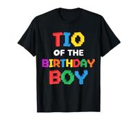 Blocs à Briques TIO of The Birthday Boy Master Builder T-Shirt