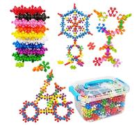 Blocs À Emboîter - Ensemble De Construction De Fleurs De Prunier 600 Pièces, Jouet Éducatif De Bricolage De Couleur Artistique | Blocs Sensoriels Efficaces De Développement Du Cerveau Pour La Maternel