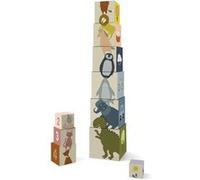 Blocs à empiler en carton animaux Marron G