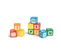 Hape Blocs de construction en bois ABC – Lot de 10 – À partir de 6 mois