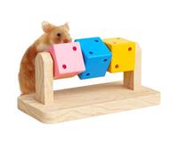 Blocs À Mâcher du Hamster - Jouets À Mâcher en Bois, Accessoires De Mâchr des Rongeurs Naturels | Bord Les Jouets De Hamster pour Les Petits Animaux De Compagnie, Lapins, Chinchillas | Jouet D'enrich