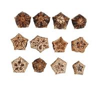 Blocs à Mâcher pour Oiseaux en Noix Naturelles, 60 Pièces | Meulage du Bec, Forme Étoile, Décoration Maison