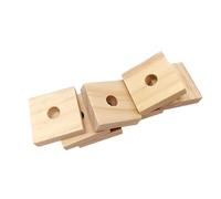 Blocs à Mâcher pour Oiseaux, Ensemble de Jouets en Bois écologiques pour Le Meulage des Dents, 100 Pièces pour Perroquets et Oiseaux de Compagnie (100PCS)