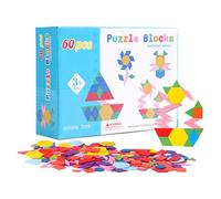 Blocs à Motifs pour Salle de Classe | Puzzle Tangram Géométrique Jouet Éducatif,Blocs Puzzle Éducatifs pour de 3 Ans et Plus Développent la Motricité Fine, Jouet pour Classe