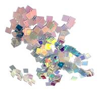 Blocs acryliques holographiques miniatures | Cent pièces double face - Mini carrés holographiques en acrylique | Pour bricolage, exposition, fête, mariage, bureau, œuvre d'art, salle de classe