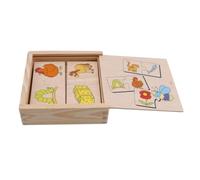 Blocs Alimentaires En Bois Pour Enfants, Puzzle, Jeu Assorti, Jouet Éducatif Précoce