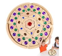 Blocs arc-en- en bois - Jeu de piles de pierres précieuses, jouets de construction scintillants | Blocs décoratifs festifs vacances, blocs d'apprentissage avec un motif pour , jeux