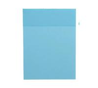 Blocs autocollants assortis aux couleurs vives, Notes Autocollantes Colorées Multicolores 7x9,5cm Paquet De 3(Light Blue)
