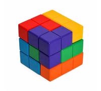 Blocs Construction en Bois, | Peinture à l'eau, Éléments puzzle, Résolution problèmes, Pr jeunes enfants