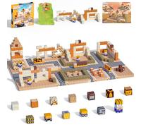 Blocs Construction Magnetique Enfant, 100 Pièces 2CM Bloc de Construction Cube Magnétique pour Garçon et Fille Cadeaux D'anniversaire, Jouets Montessori pour Enfant de 3 4 5 6 7 8 9 10 11 12 Ans