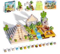 Blocs Construction Magnetique Enfant, 100 Pièces 2CM Bloc de Oasis Désert Cube Magnétique pour Garçon et Fille Cadeaux D'anniversaire, Jouets Montessori pour Enfant de 3 4 5 6 7 8 9 10 11 12 Ans