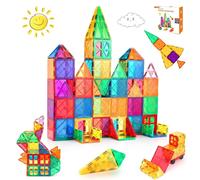 Blocs Construction Magnétiques Enfants Jouet 70 Pièces -3D Jeux Cadeau Pour Enfants Construction Magnetique Enfant 3 4 5 6 7 8 Ans